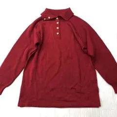 金ボタン ニット セーター サマーニット 古着 レトロ y2k