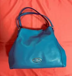 coach コーチ　F1480 ショルダーバッグ　エメラルドブルー