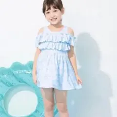 メゾピアノ 【SWIM】シャボン玉ユニコーン柄 ワンピース水着 120 