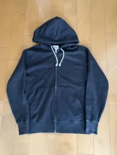 Champion ジップパーカー フェード ブラック