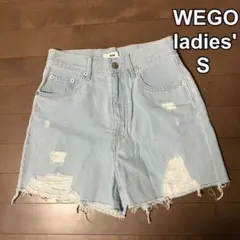 WEGOウィゴー　レディースショートパンツ　ショーパン　デニム　ライトブルーS