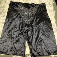 ブラック　薄手ロングガードル L Lサイズ補正下着
