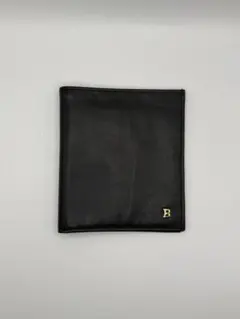 【美品・BALLY✨️】二つ折り財布 ブラック レザー コンパクトウォレット