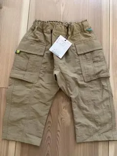 ベージュ ナイロンパンツ サイズ80 ポケット付き