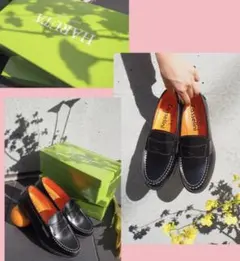 大人気　HARUTA×Casselini ステッチコインローファー