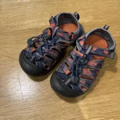 KEEN サンダル 19.5cm ネイビー オレンジ