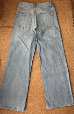 H&M ライトブルー ワイドレッグデニム