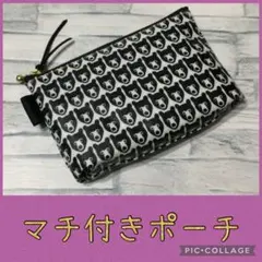 マチ付きポーチ IQOSポーチ ブリタスウェーデン キツネ 紺オレンジ