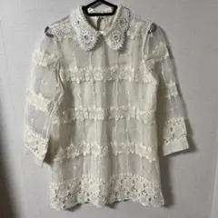 刺繍♡ビジュー♡シースルートップス
