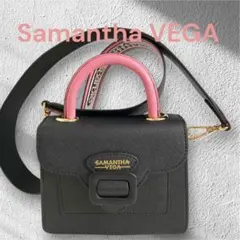 サマンサベガ Samantha Vega ブラック ピンクバック 小さめ