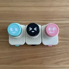 クラフトパンチ 3個セット 顔文字 キャラ弁のサムネイル