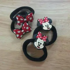 ミニーマウス ヘアゴム 4個セット