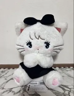 mikko BLACK RIBBON BIGぬいぐるみ　ムース　黒リボン