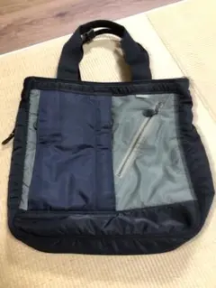 Harvest labelトートバッグ ネイビー グレー