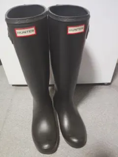 HUNTER ブラック ロングブーツ