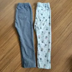 【2枚セット】ユニクロフリースレギンス セット