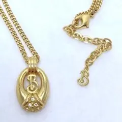 3153−2◯ Burberry ゴールド ロック型ペンダント ネックレス