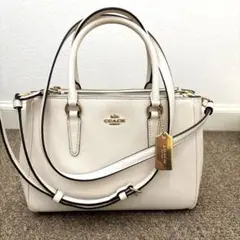 COACH コーチ 2way ミニサリーキャリーオール F44962 PVC 白