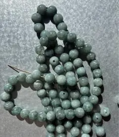 一連売　天然石ビルマ翡翠　ビーズ　6ミリ　ラウンド　約60個