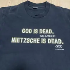 Vintage 偉人ニーチェ 名言パロディGOD IS DEAD Tシャツ XL - メルカリ