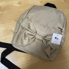 a.v.v リボン付きベージュリュック 子供用
