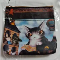 わちふぃーるど　ダヤン　Wミニポーチ