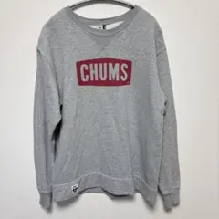 CHUMS チャムス グレー トレーナー ロゴ Mサイズ