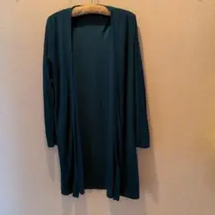 CHIP CLIP ダークグリーン ロングカーディガン