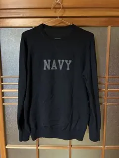 uniform experiment ジョンスメドレー 紺ニット セーター 3のサムネイル