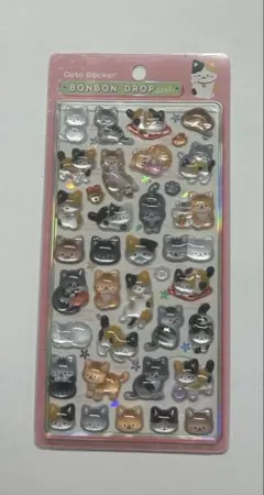 【正規品】ボンボンドロップシール 和柄 和猫