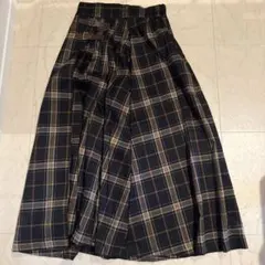 INGNI チェック柄プリーツスカート Mサイズ ネイビー系