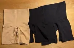 ユニクロ ボディシェイパー ノンラインショーツ　3枚セット　Ｍ　黒・ベージュ