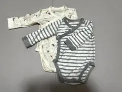 ベビー肌着 セット ストライプ 動物柄 ボディスーツ　オンライン限定サイズ70