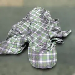 チェック柄キャップ