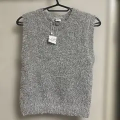 イング　INGNI ニット　ベスト　キラキラ　グレー