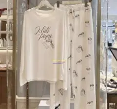 【新品未使用未開封】ジェラピケ　シーズー柄　ホワイト