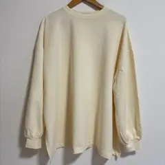 forksy. 長袖 カットソー アイボリー