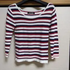 CECI McBEE 五分袖　七分袖　ストライプニット