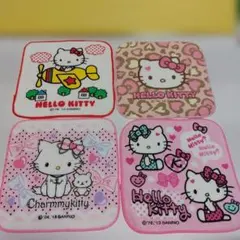 ハローキティ チャーミーキティプチタオル 4枚セット