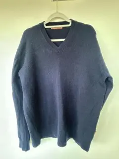 「美品」Acne Studios ネイビー Vネックセーター アクネ カシミヤ