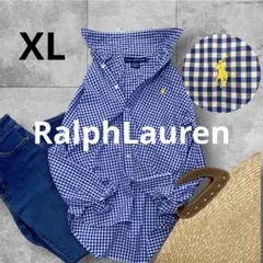 【美品】RalphLauren 長袖シャツ　ギンガムチェックのサムネイル