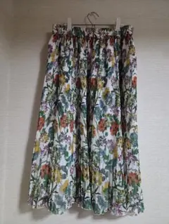marimekko フラワープリント ロングスカート M - メルカリ