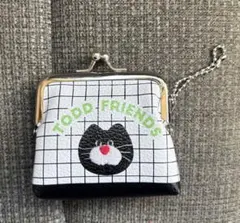 mojojojo PVCがま口ポーチ　黒