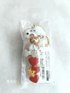 スヌーピー＆カドリーベアーズ バッグ キー クリップ