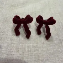 リボン　ピアス