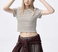 GU リブマルチボーダーミニT