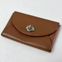 COACH コーチ ターンロック カードケース レザー 名刺入れ ブラウン