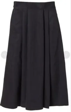 アース earth music&ecology フレアーミモレスカート ブラック