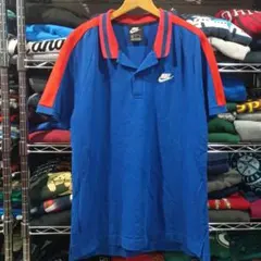 ナイキ ロゴ刺繍 鹿の子ポロシャツ