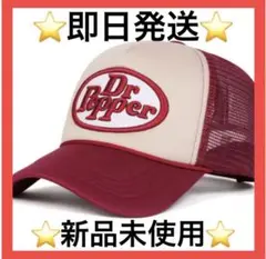 【大人気】 Dr Pepper＊ドクターペッパー＊メッシュキャップ＊赤